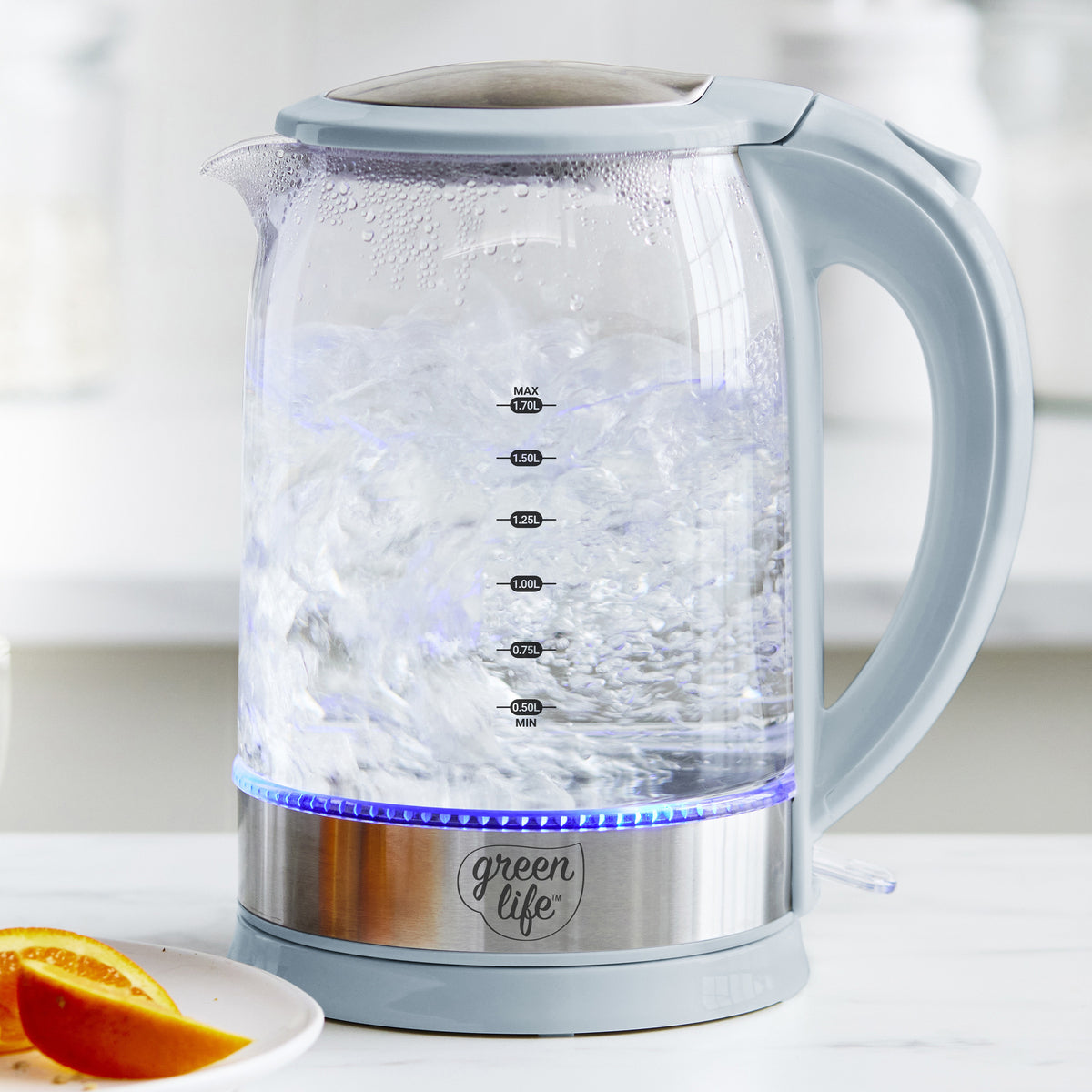 GreenLife Qwik & EZ Glass Kettle | Blue Haze - Image 2