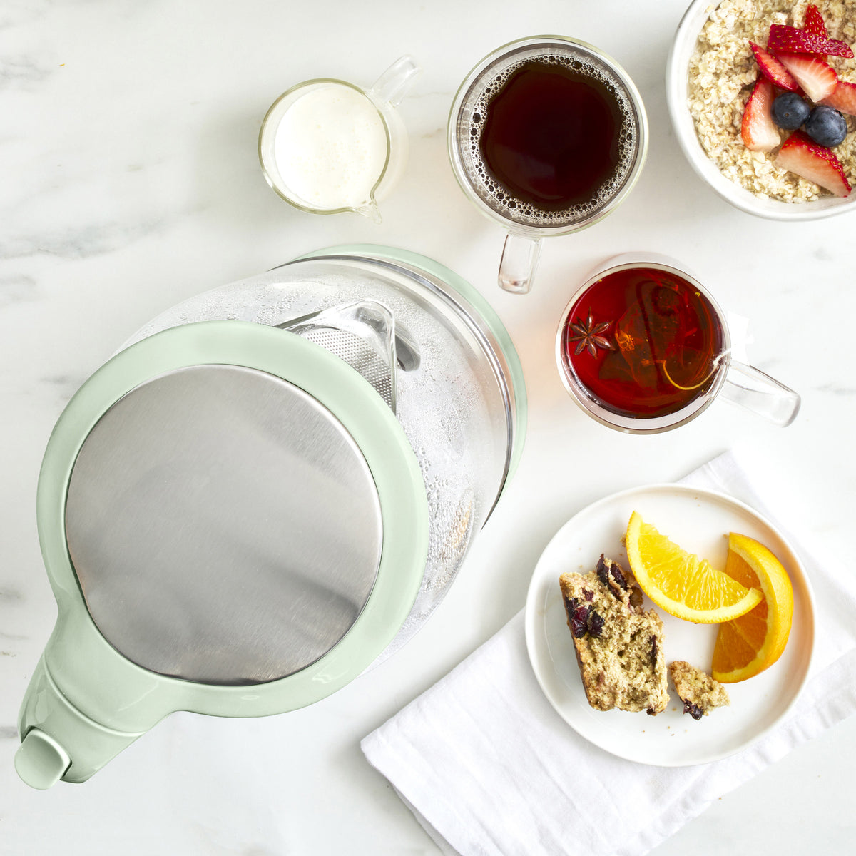 GreenLife Qwik & EZ Glass Kettle | Sage Green - Image 7