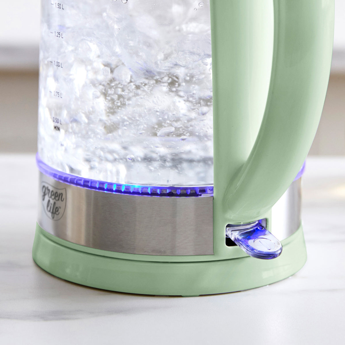 GreenLife Qwik & EZ Glass Kettle | Sage Green - Image 5