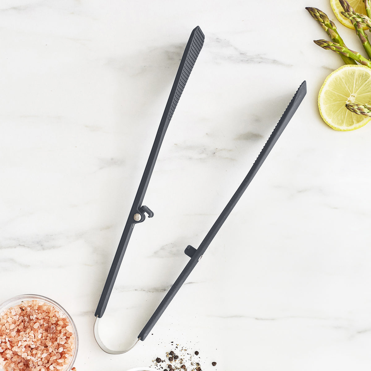 Platinum Silicone Wide Tongs | Gray - Image 2