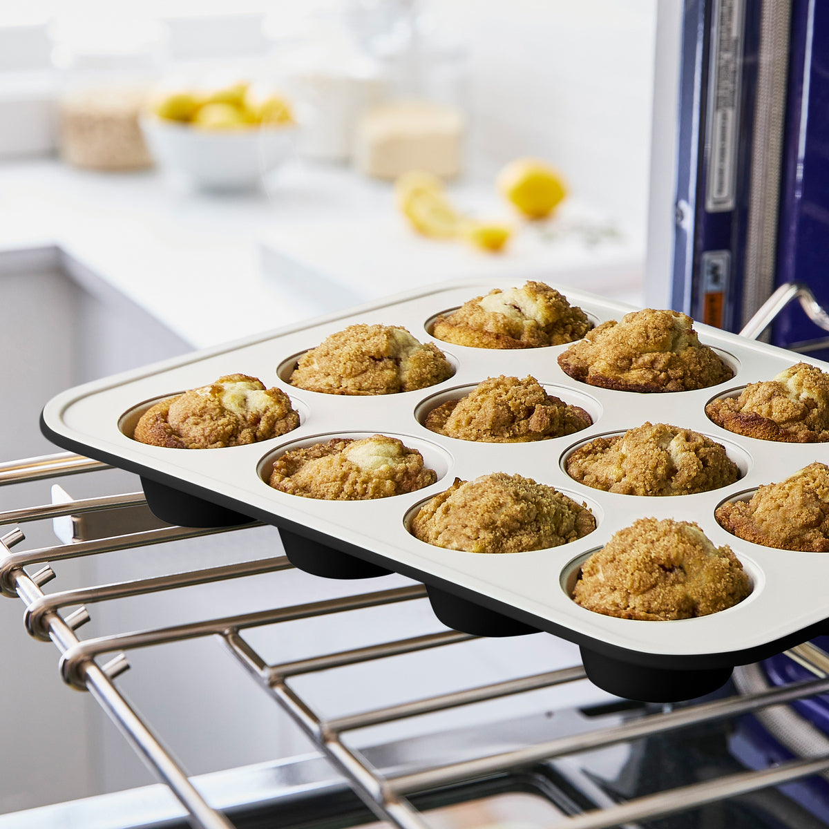 GreenLife Ceramic Nonstick Muffin Pan | Black - Image 4