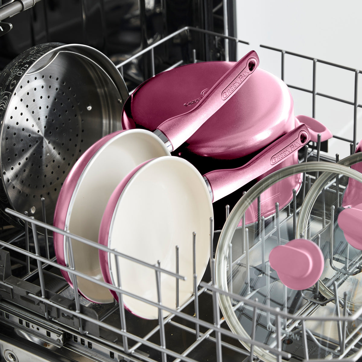Rio Ceramic Nonstick 8 Frypan with Spatula | Pink - Image 6
