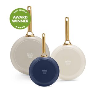 Reserve Ceramic Nonstick 8. 10 and 12 Frypan Set | Multicolor
