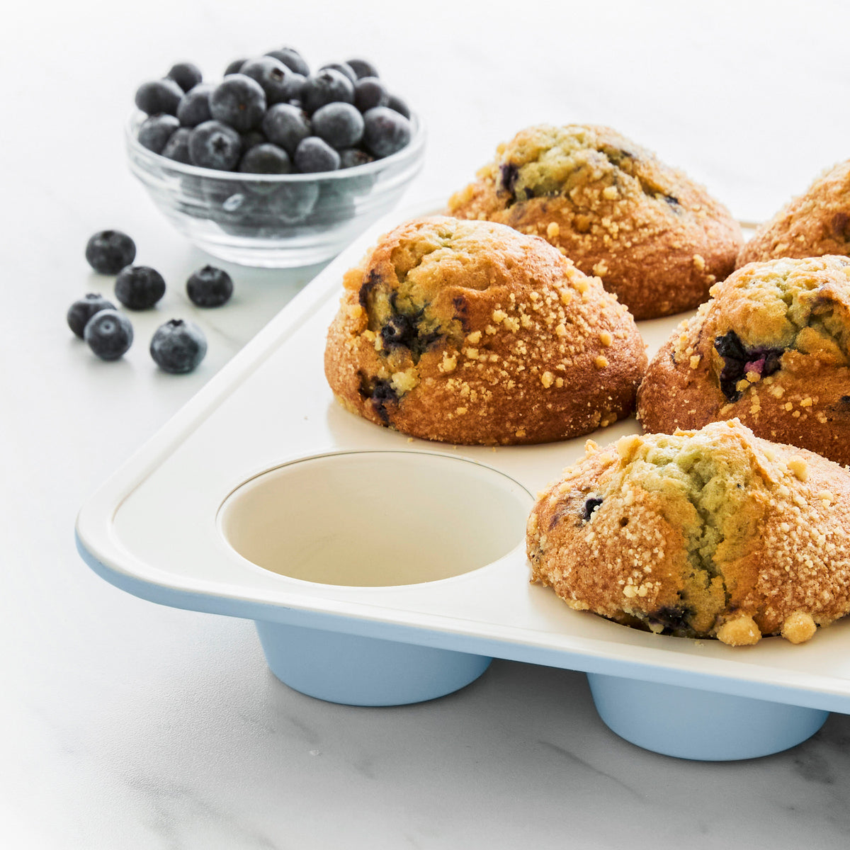 GreenLife Ceramic Nonstick Muffin Pan | Blue Haze - Image 5
