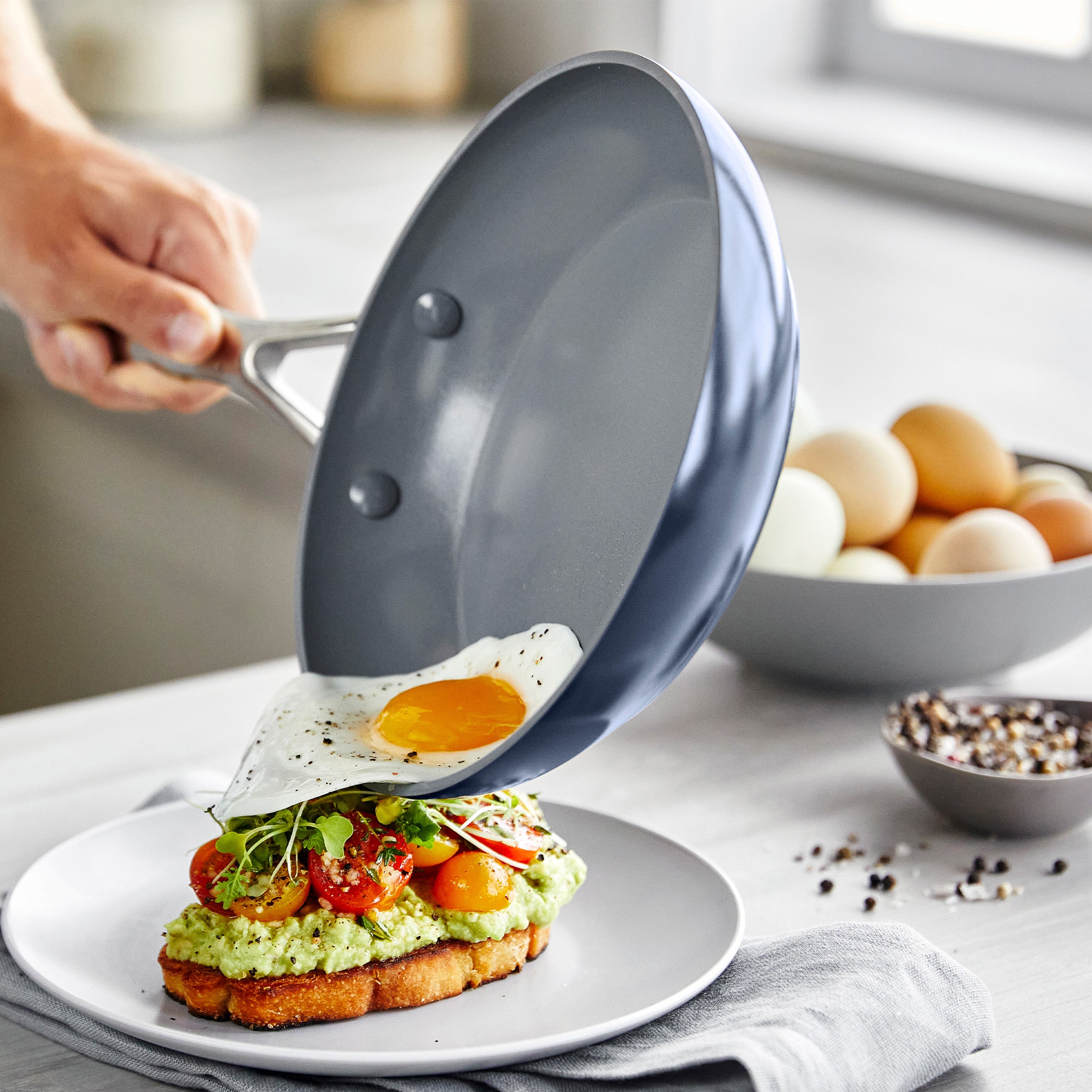 Valencia Pro Ceramic Nonstick 11-Piece Cookware Set | Twilight - Image 3