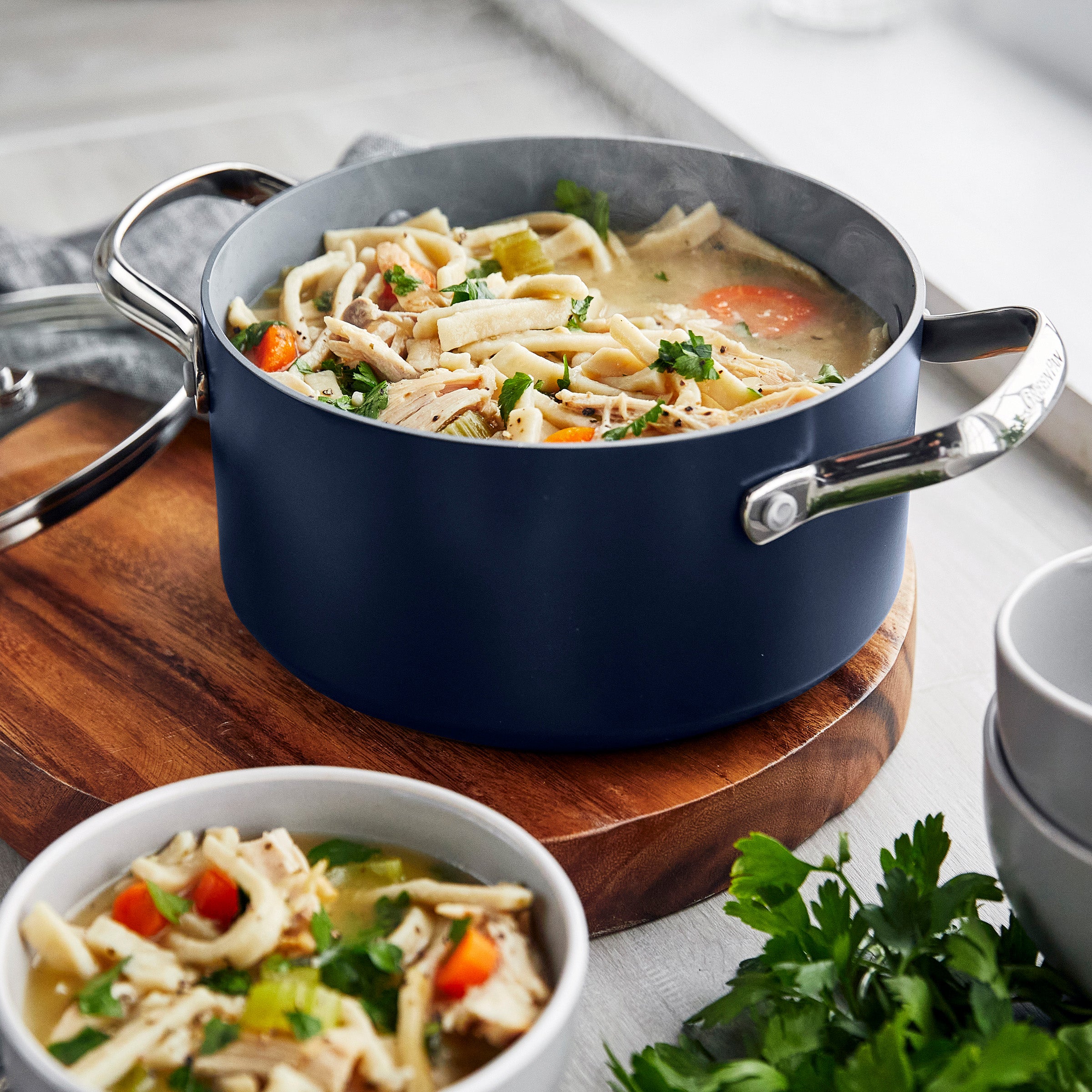 Valencia Pro Ceramic Nonstick 11-Piece Cookware Set | Twilight - Image 5