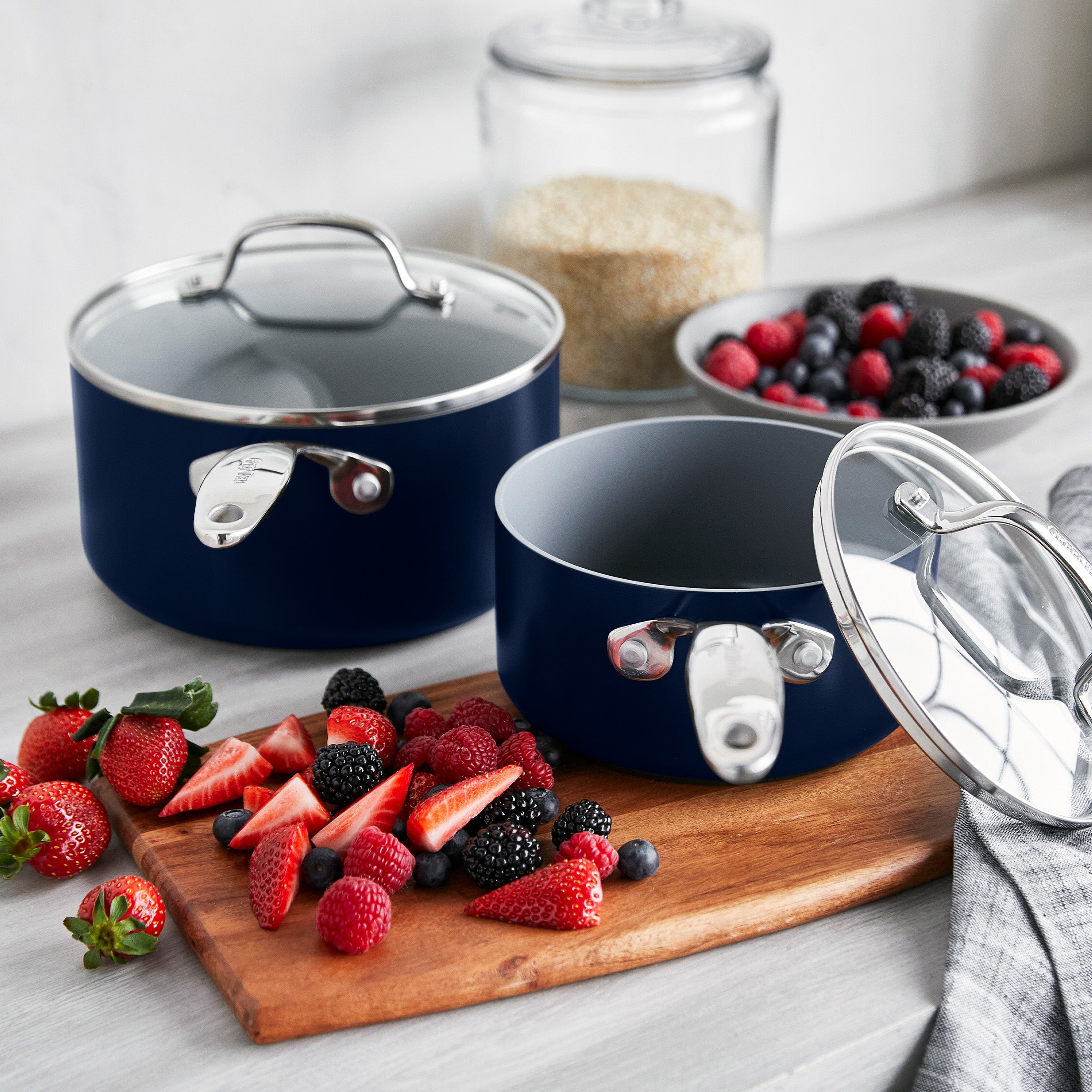 Valencia Pro Ceramic Nonstick 19-Piece Cookware Set | Twilight - Image 5