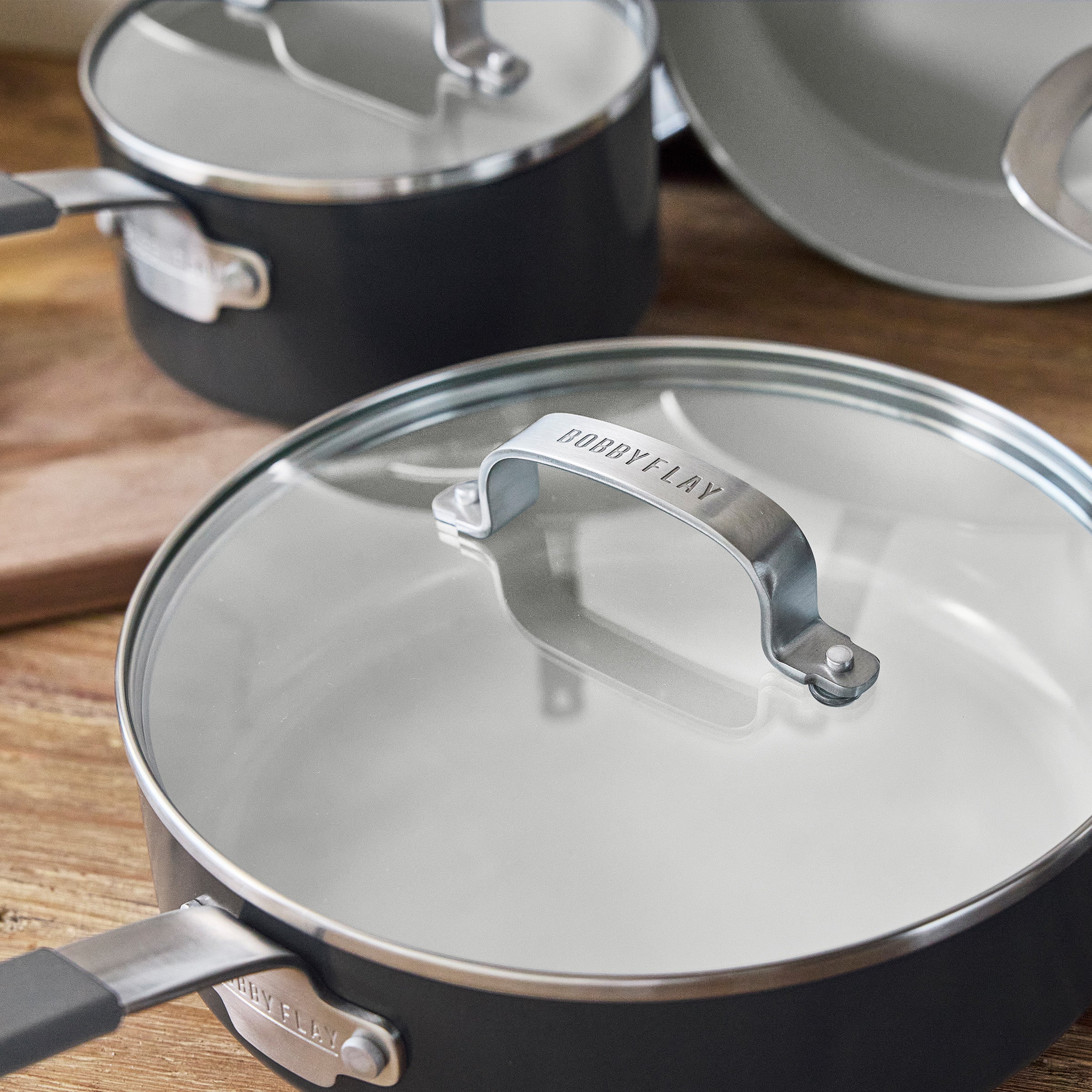 Bobby Flay by GreenPan Professional Ceramic Nonstick 16-Piece Cookware Set | Graphite - Image 8