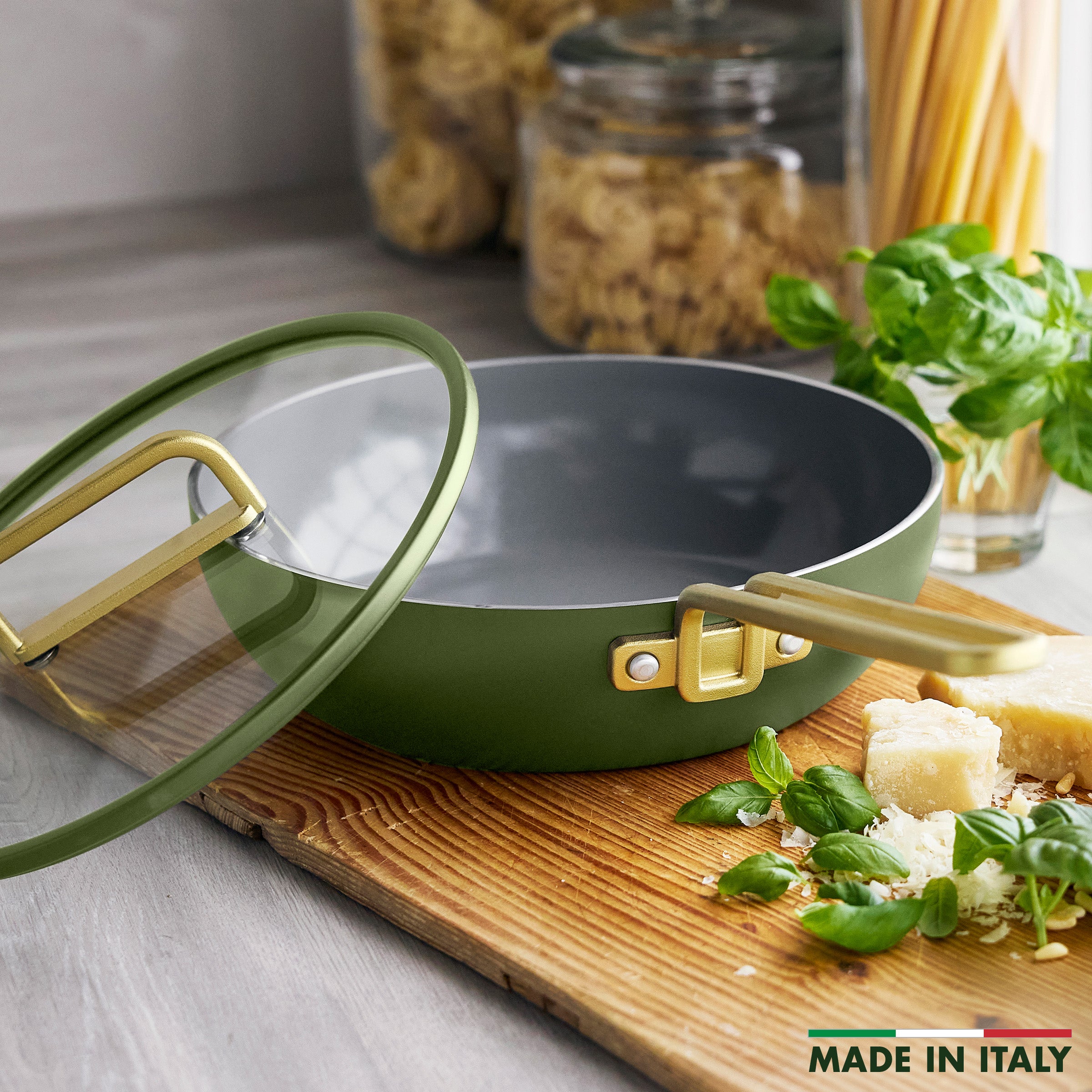 Stanley Tucci™ Ceramic Nonstick 3.25-Quart Piccolo Pan | Tuscan Olive - Image 2