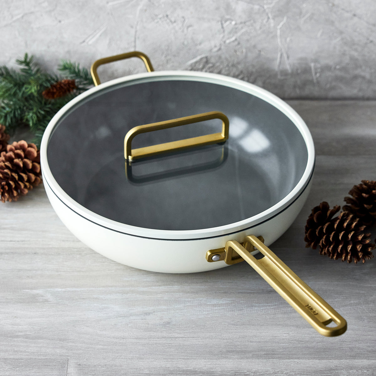 Stanley Tucci™ Ceramic Nonstick 6.5-Quart Essential Stanley Pan | Carrara White - Image 3