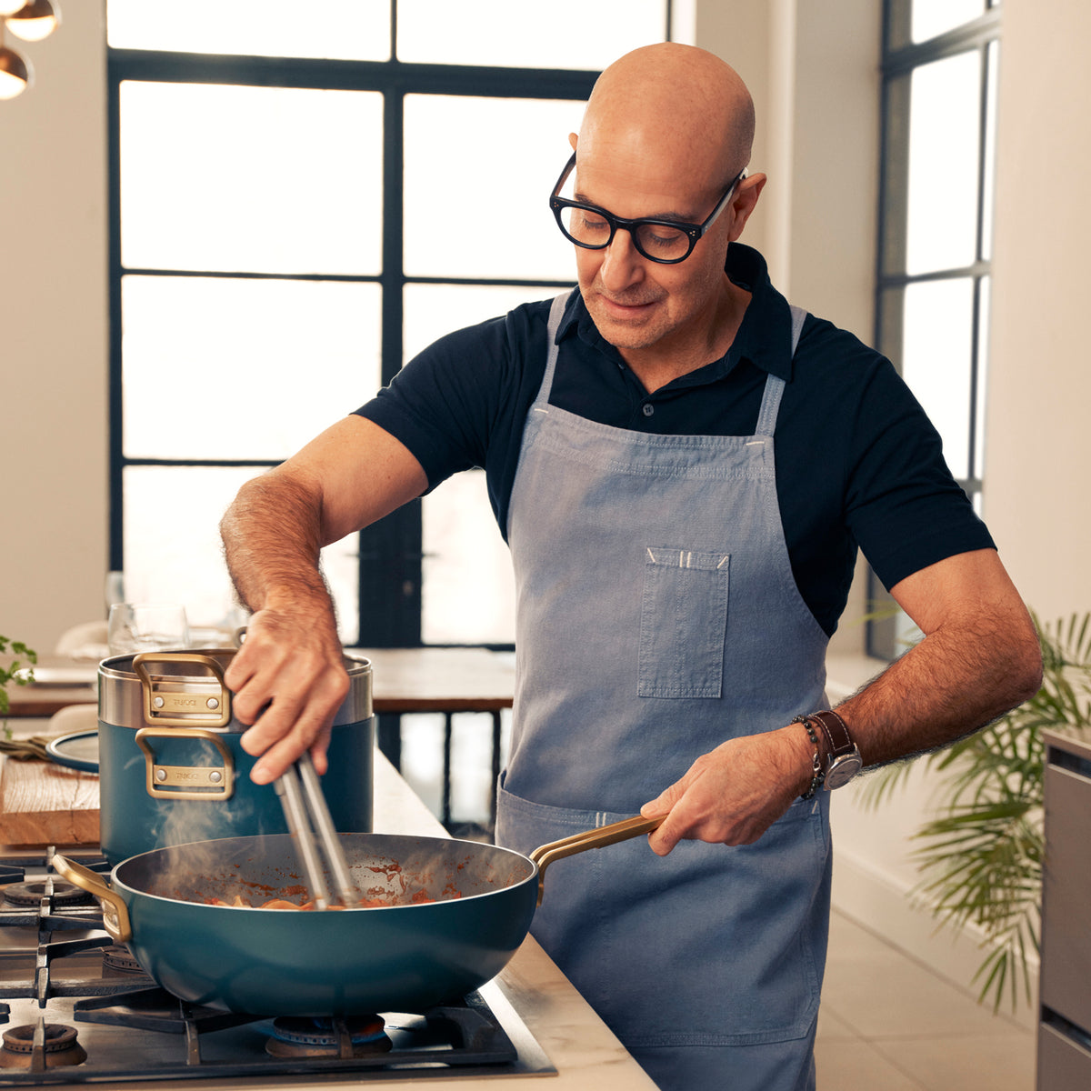Stanley Tucci™ Ceramic Nonstick 6.5-Quart Essential Stanley Pan | Venetian Teal - Image 3