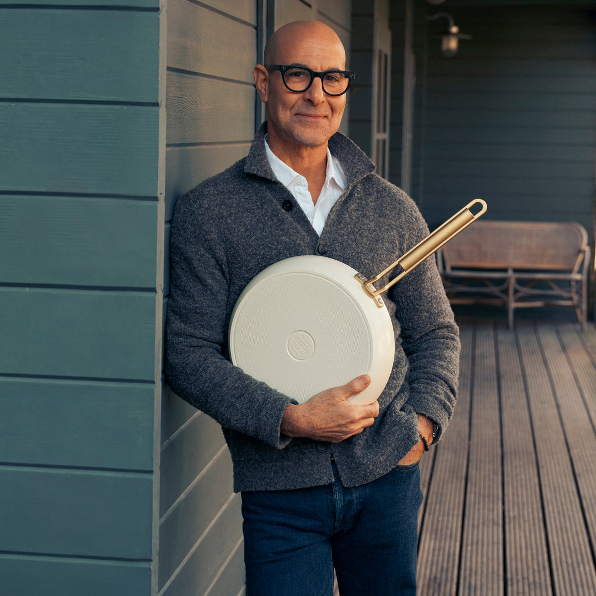 Stanley Tucci™ Ceramic Nonstick 3-Piece Mini Set | Carrara White - Image 2