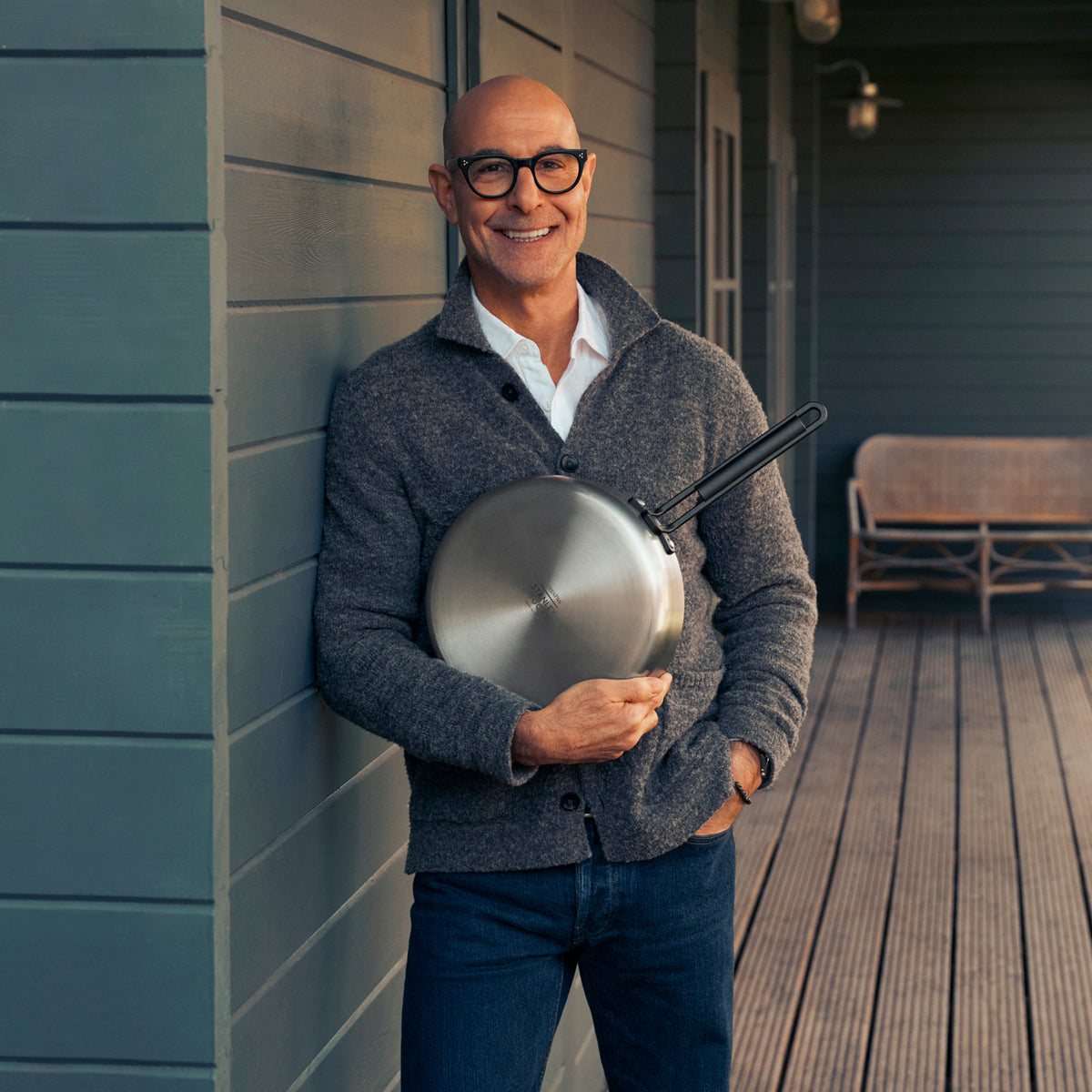 Stanley Tucci™ Stainless Steel Ceramic Nonstick 11-Piece Cookware Set | Black Handles - Image 19