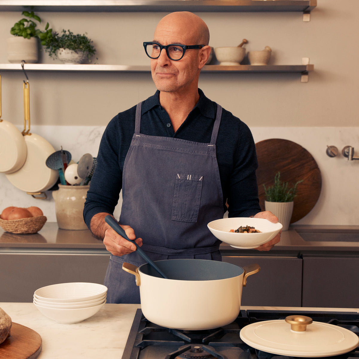 Stanley Tucci™ Ceramic Nonstick 6.5-Quart Dutch Oven | Carrara White - Image 11