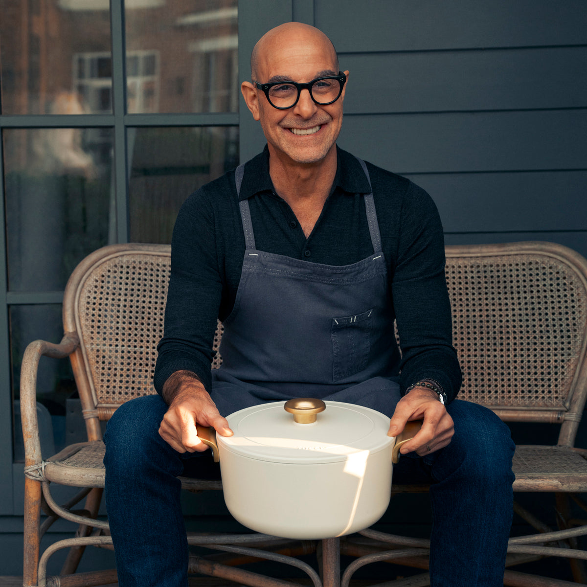 Stanley Tucci™ Ceramic Nonstick 6.5-Quart Dutch Oven | Carrara White - Image 2